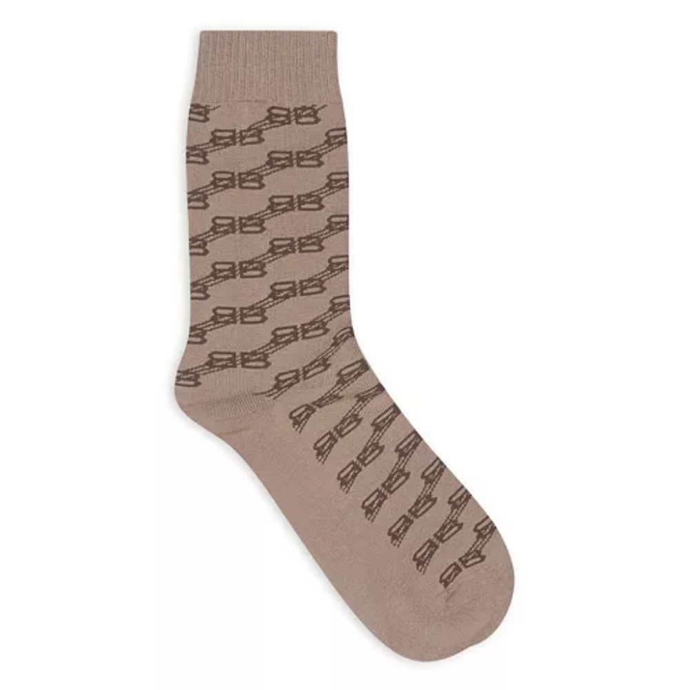 2B. NWT BALENCIAGA BB MONOGRAM SOCKS